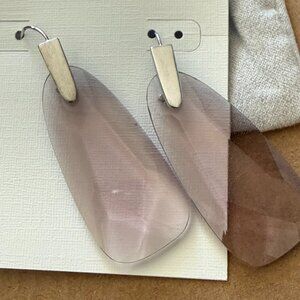 NWT Kendra Scott Drop Style Silver and Pink colored earrings $78